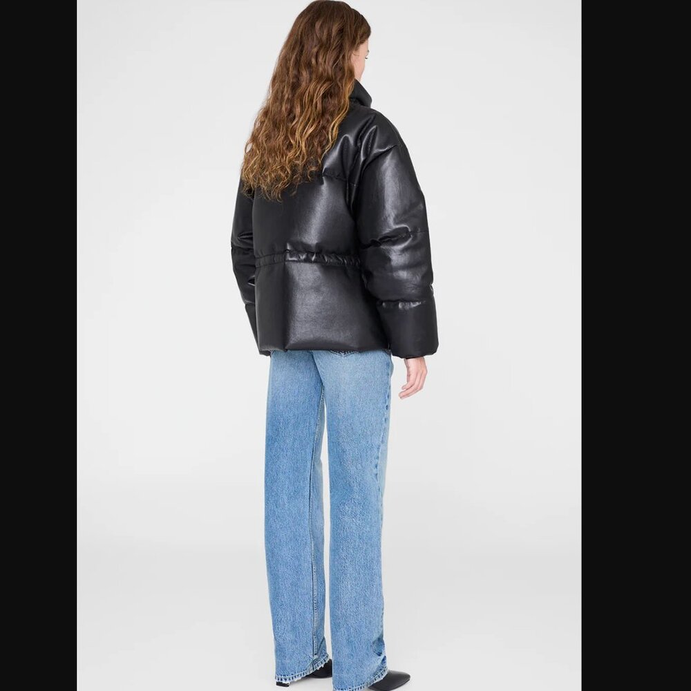 ANINE BING Oslo Leather Puffer Size Small - Picture 2 of 11